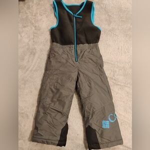 Columbia Kids' Gray and Black Snow Bib